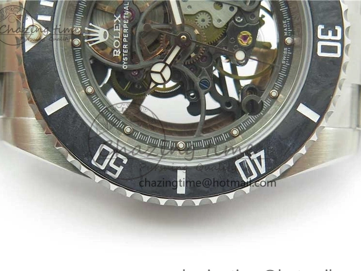 0224 Durable Andrea Pirlo Project Skeleton Submariner SS VRF Best Edition on SS Bracelet SA 2985